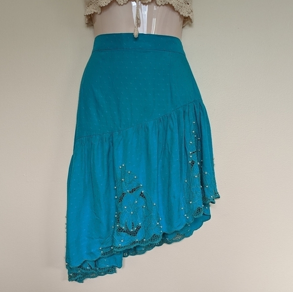 VINTAGE remade asymmetric skirt women's xs - Picture 2 of 16